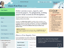 Tablet Screenshot of essayforyou.com
